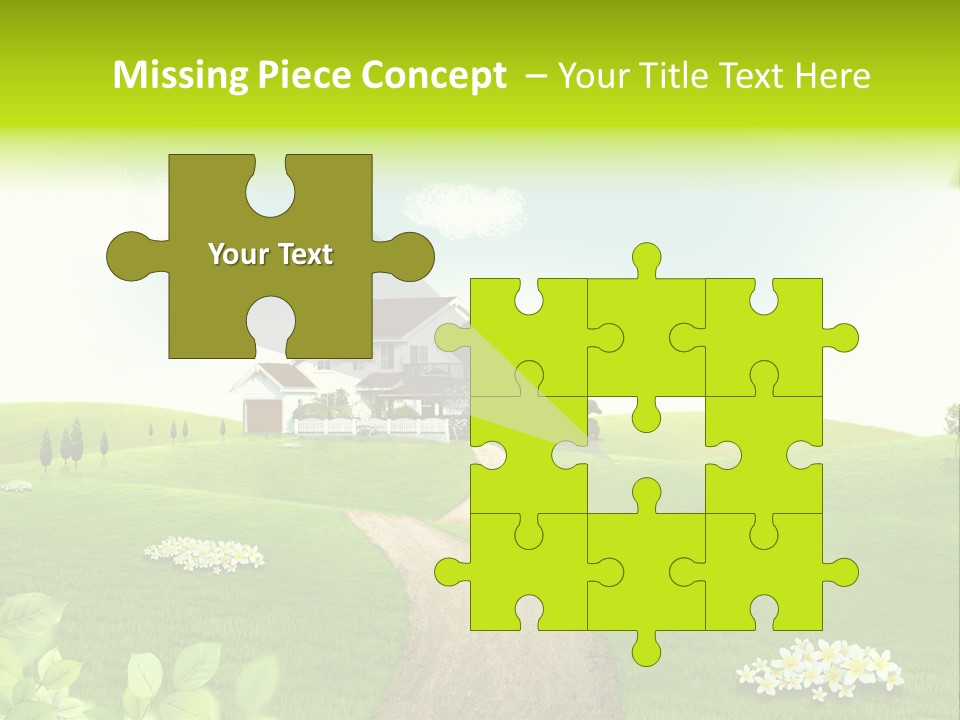 Photo Grass Sky PowerPoint Template