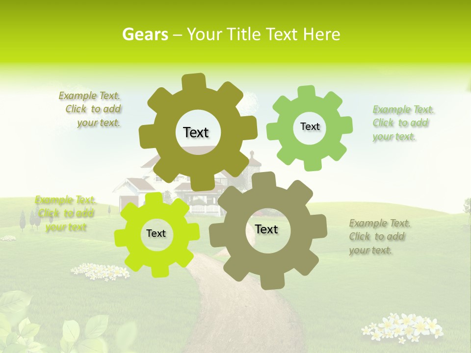 Photo Grass Sky PowerPoint Template