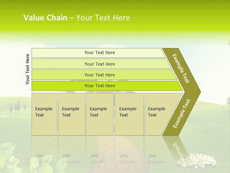 Photo Grass Sky PowerPoint Template