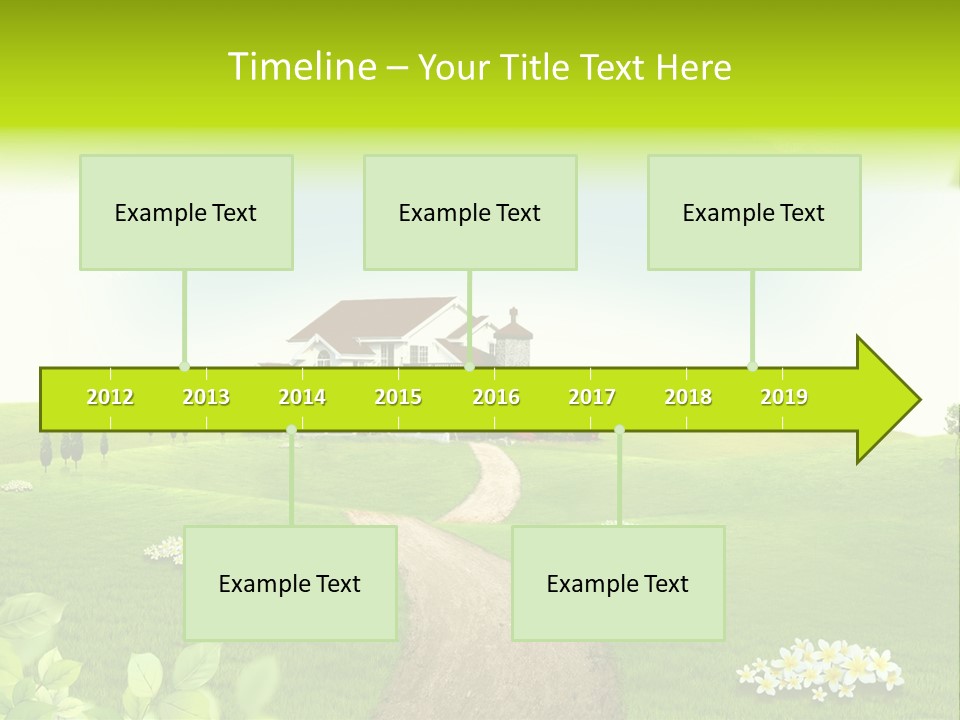 Photo Grass Sky PowerPoint Template