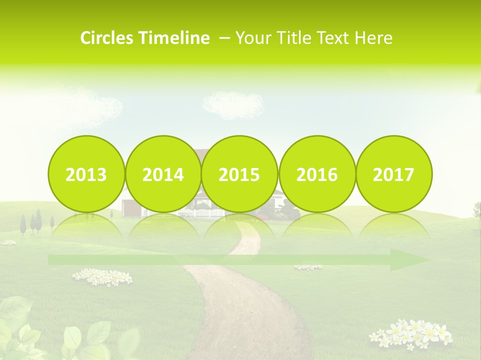 Photo Grass Sky PowerPoint Template