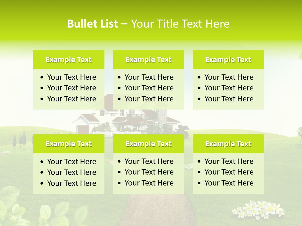 Photo Grass Sky PowerPoint Template