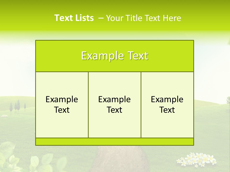 Photo Grass Sky PowerPoint Template
