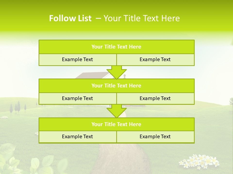 Photo Grass Sky PowerPoint Template