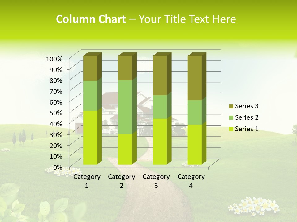 Photo Grass Sky PowerPoint Template