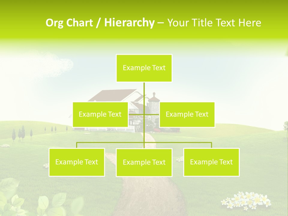 Photo Grass Sky PowerPoint Template