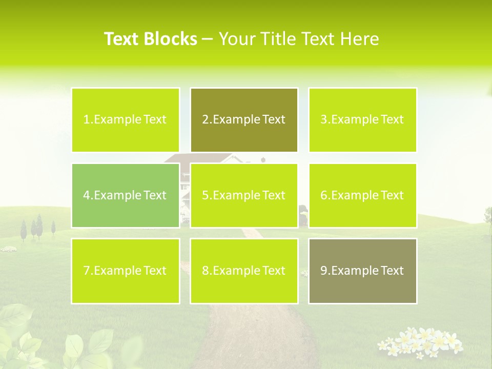 Photo Grass Sky PowerPoint Template