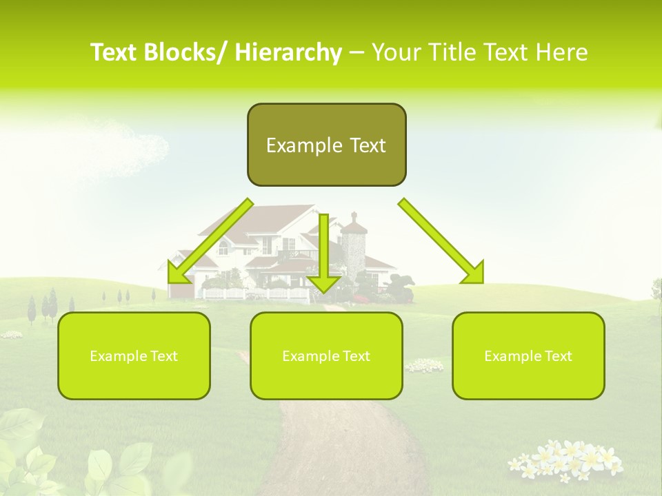 Photo Grass Sky PowerPoint Template