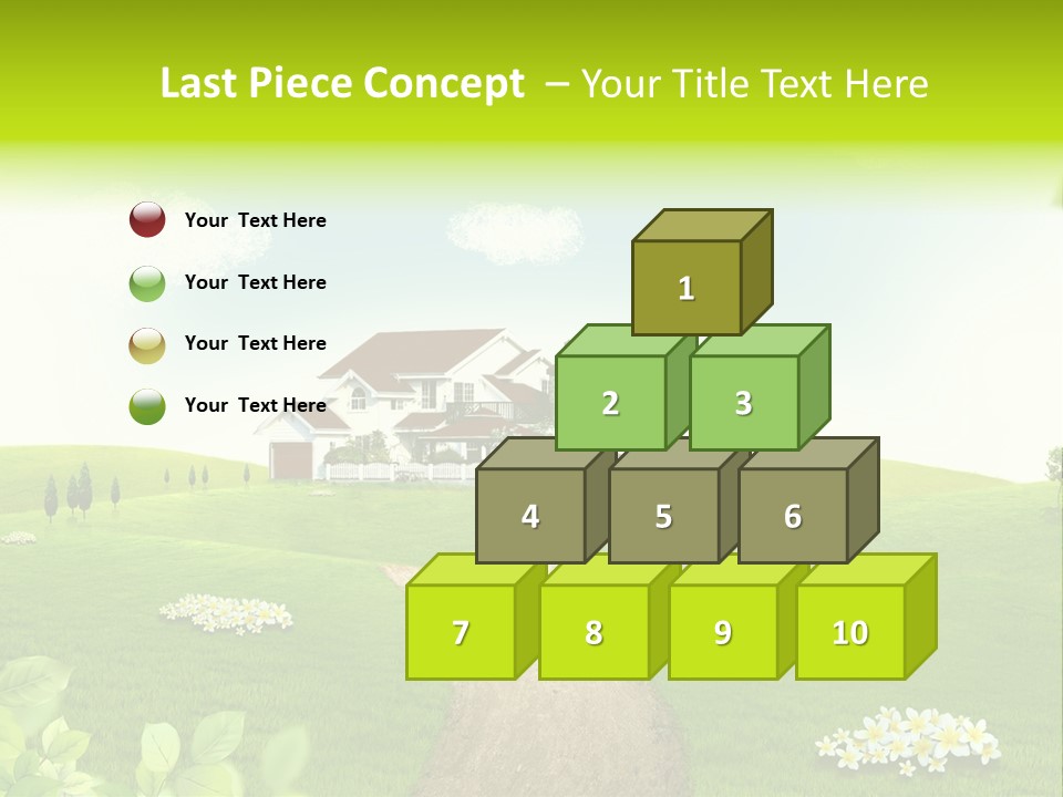 Photo Grass Sky PowerPoint Template