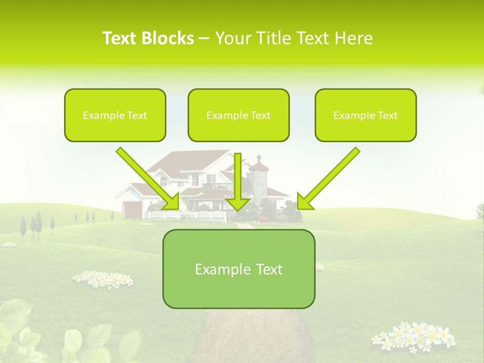Photo Grass Sky PowerPoint Template