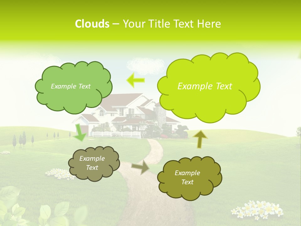 Photo Grass Sky PowerPoint Template