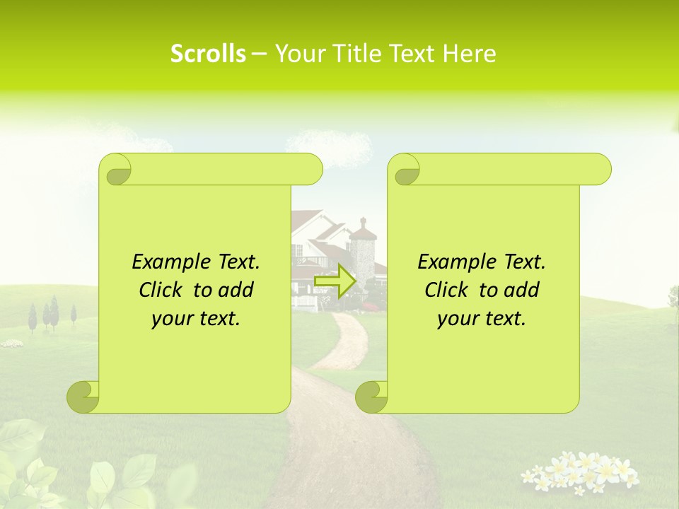 Photo Grass Sky PowerPoint Template