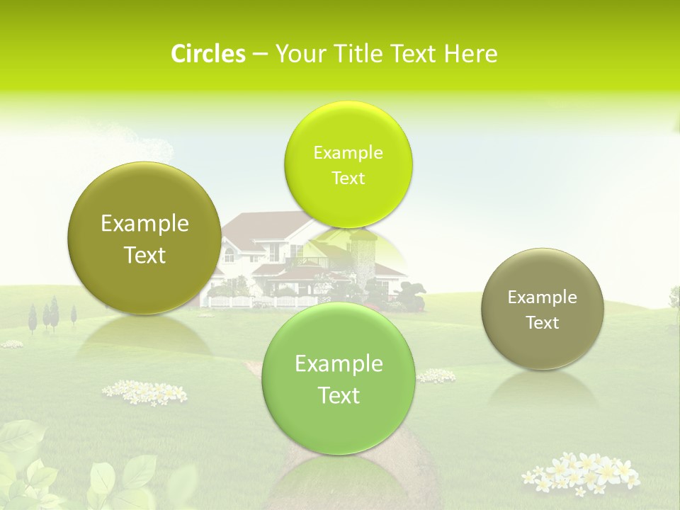 Photo Grass Sky PowerPoint Template