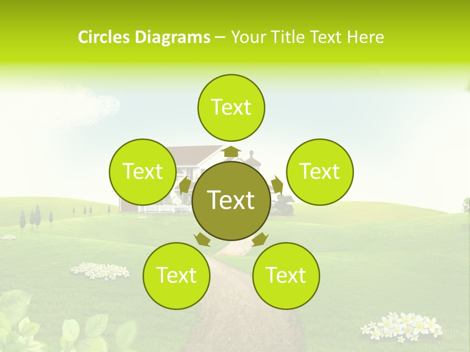 Photo Grass Sky PowerPoint Template