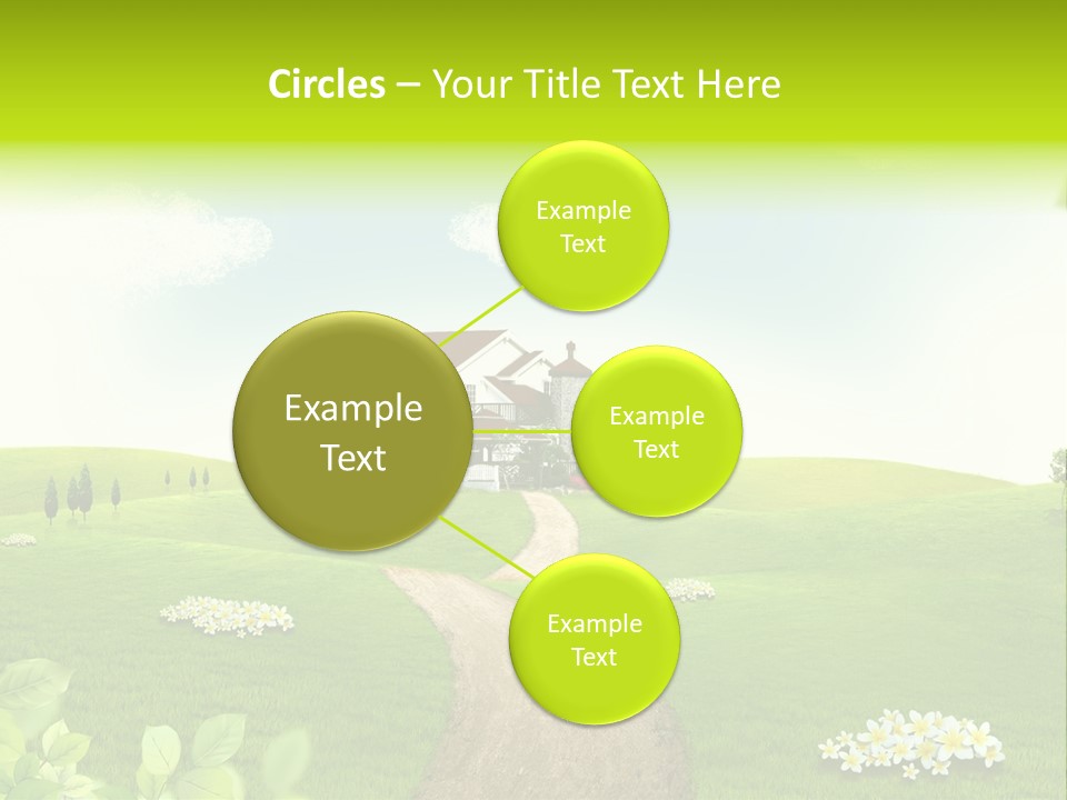 Photo Grass Sky PowerPoint Template