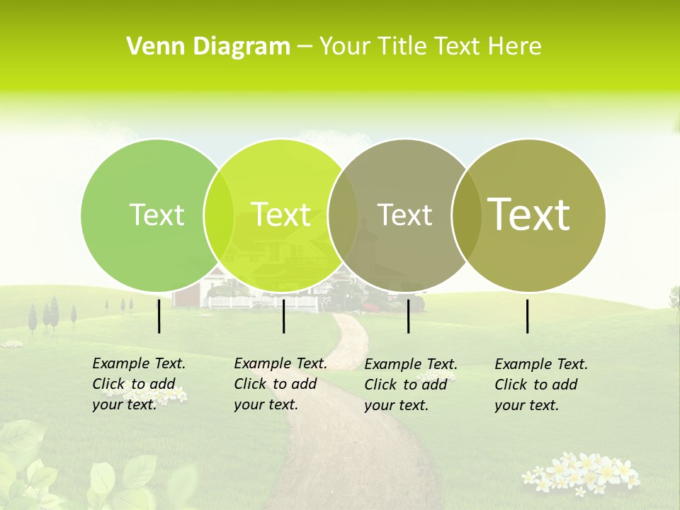 Photo Grass Sky PowerPoint Template