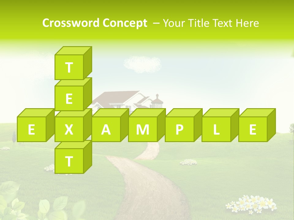 Photo Grass Sky PowerPoint Template