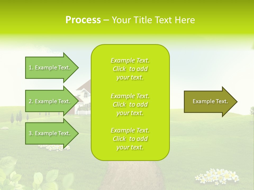 Photo Grass Sky PowerPoint Template