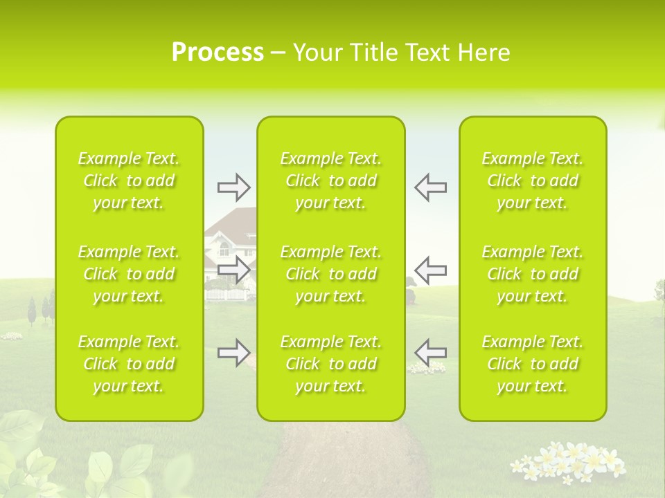 Photo Grass Sky PowerPoint Template