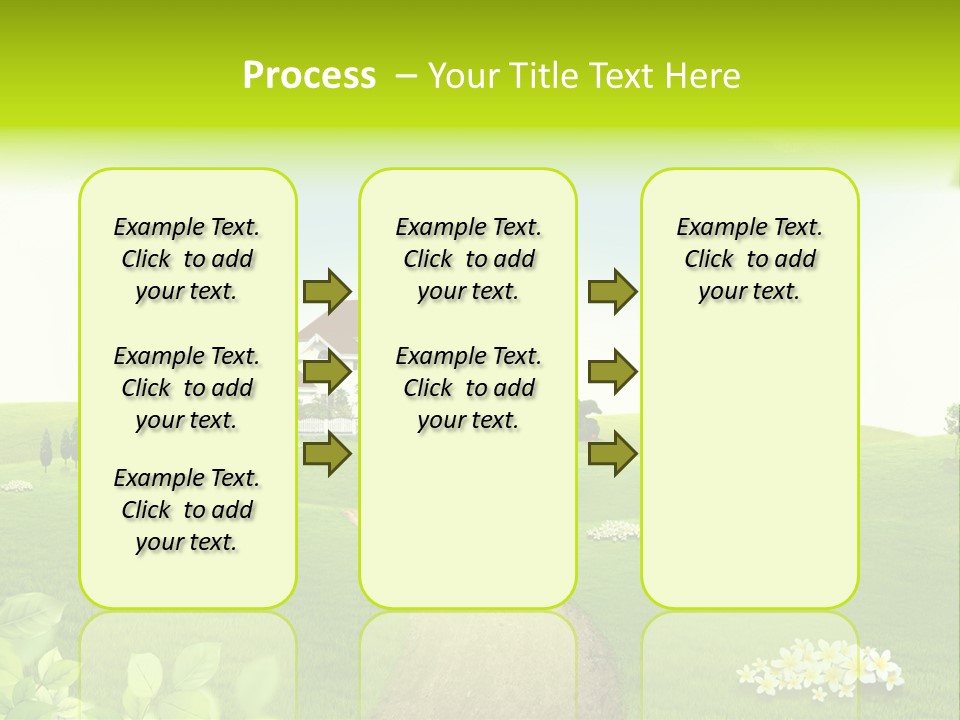 Photo Grass Sky PowerPoint Template
