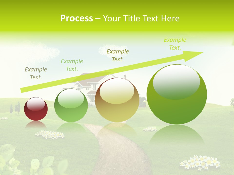 Photo Grass Sky PowerPoint Template