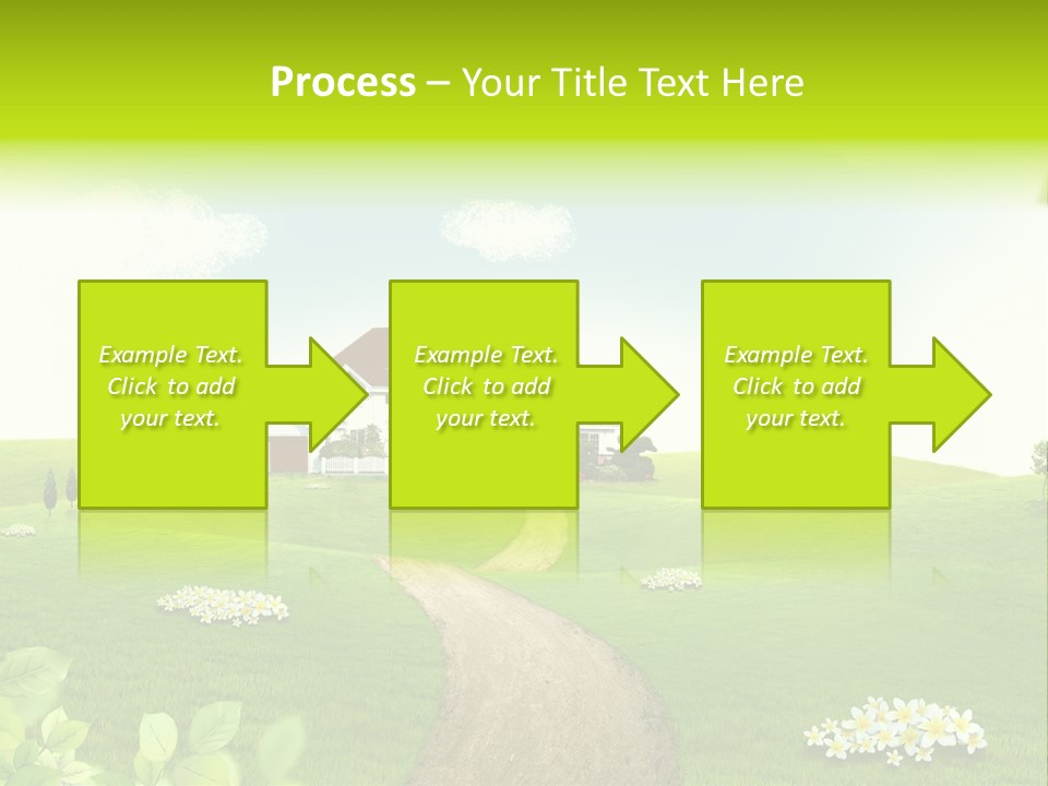 Photo Grass Sky PowerPoint Template