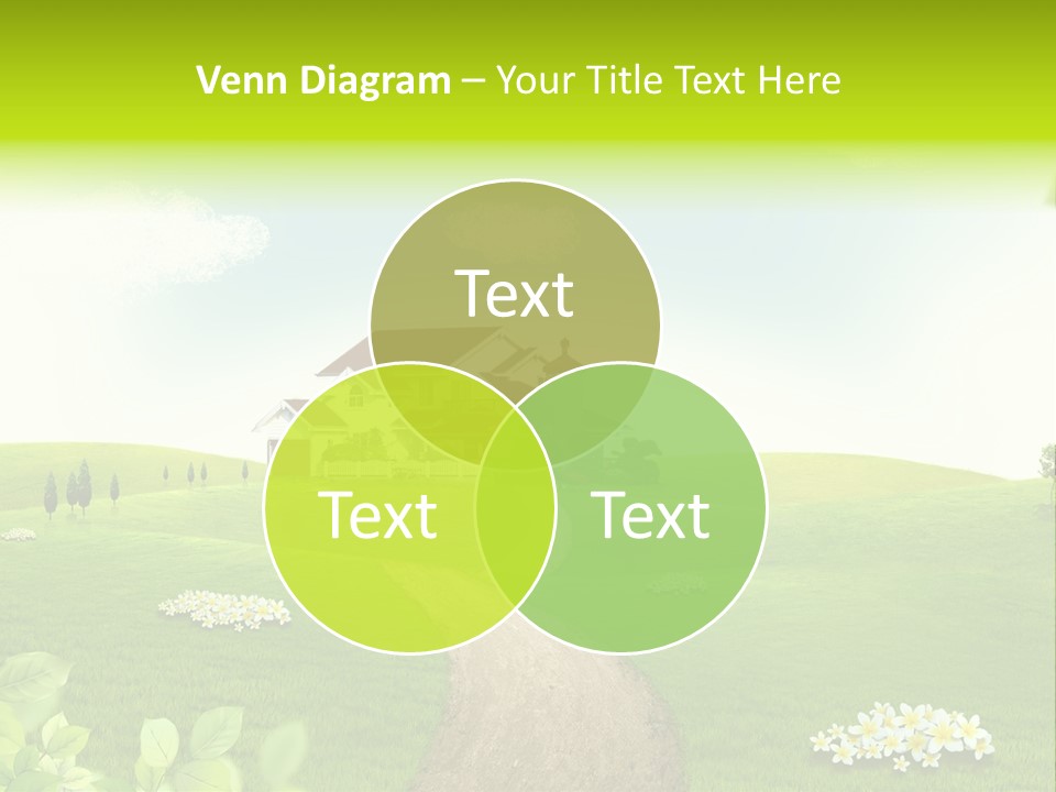 Photo Grass Sky PowerPoint Template