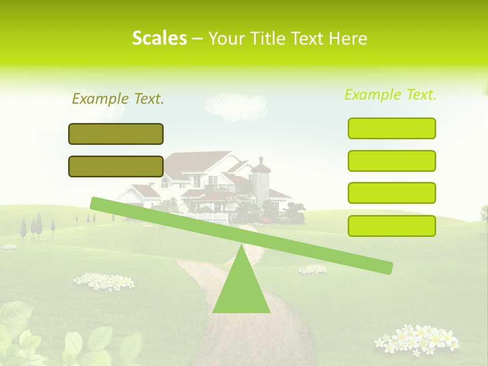Photo Grass Sky PowerPoint Template