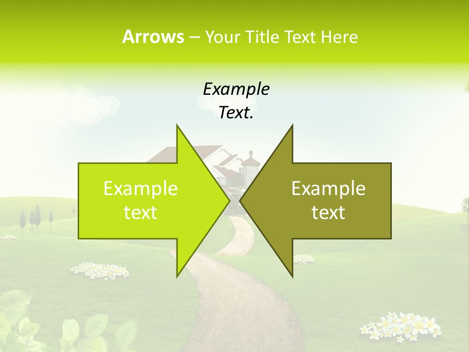 Photo Grass Sky PowerPoint Template