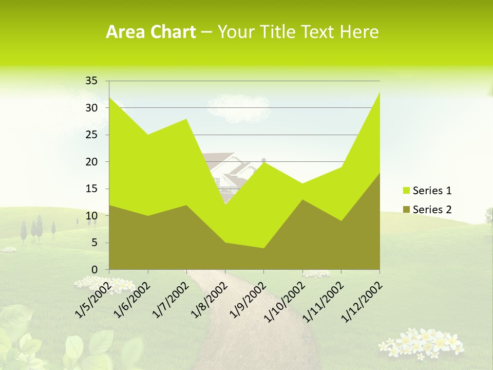 Photo Grass Sky PowerPoint Template