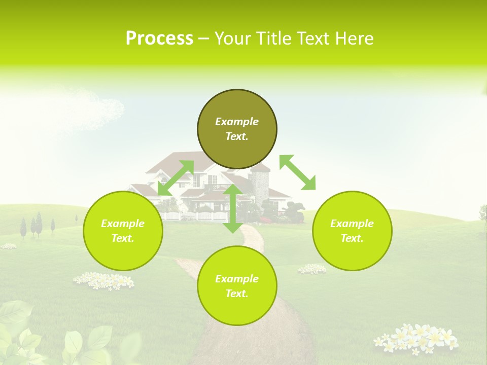 Photo Grass Sky PowerPoint Template