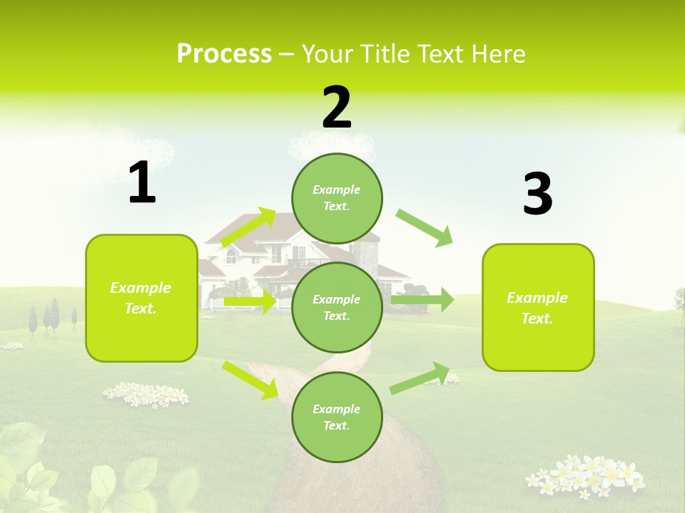 Photo Grass Sky PowerPoint Template