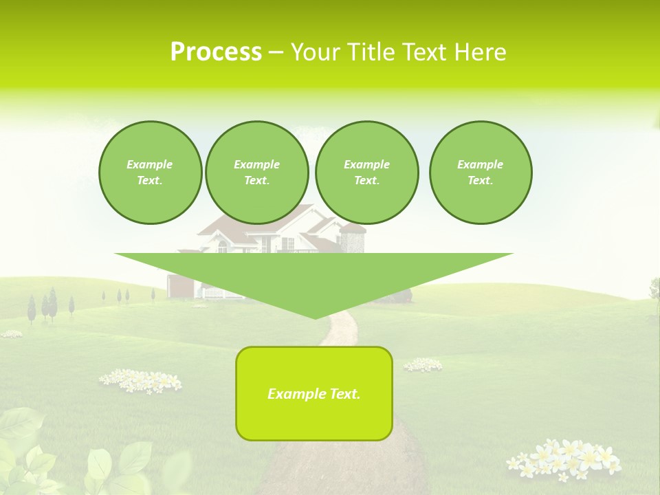 Photo Grass Sky PowerPoint Template