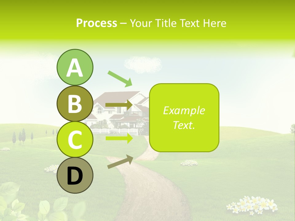 Photo Grass Sky PowerPoint Template