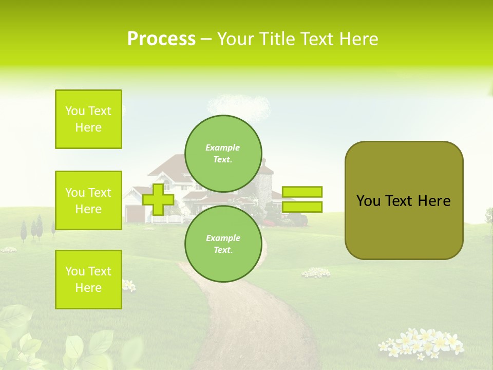 Photo Grass Sky PowerPoint Template