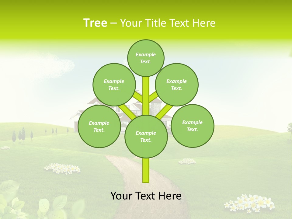 Photo Grass Sky PowerPoint Template