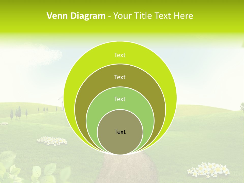 Photo Grass Sky PowerPoint Template