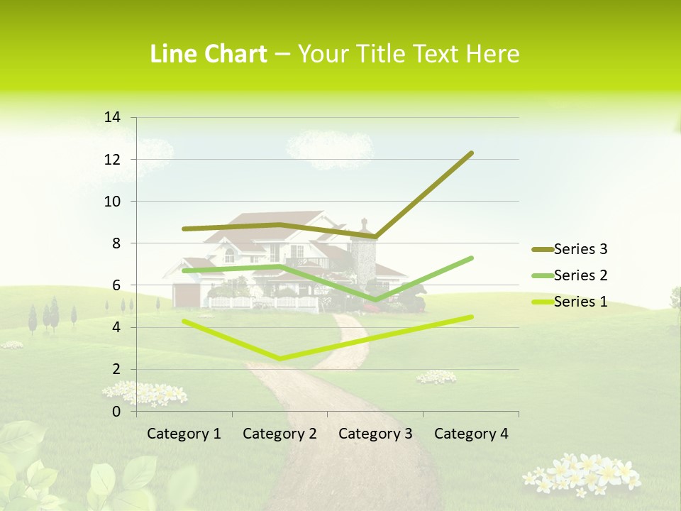 Photo Grass Sky PowerPoint Template