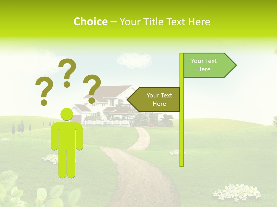 Photo Grass Sky PowerPoint Template