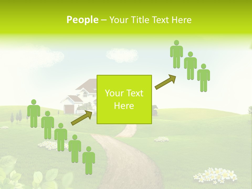 Photo Grass Sky PowerPoint Template