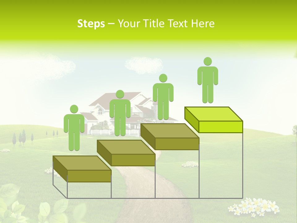 Photo Grass Sky PowerPoint Template