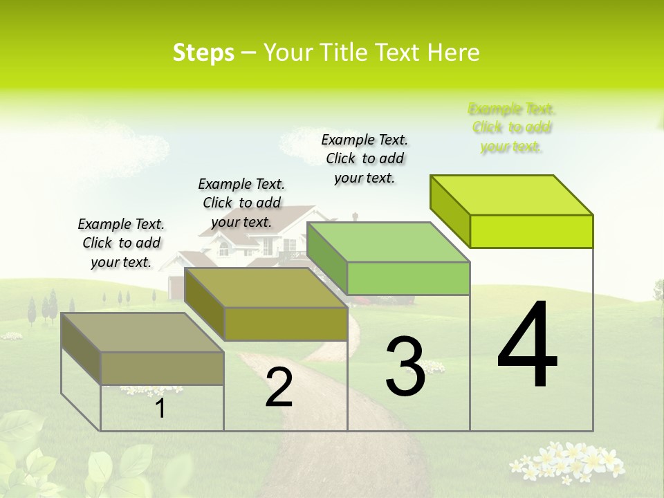 Photo Grass Sky PowerPoint Template