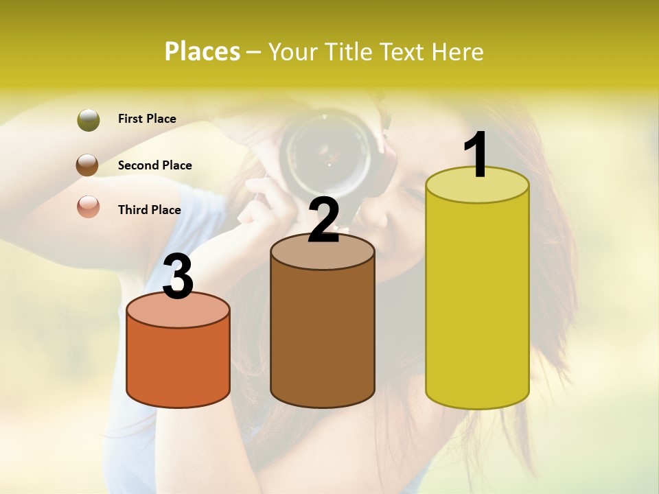 Photo Beautiful Hold PowerPoint Template