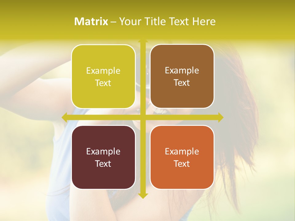 Photo Beautiful Hold PowerPoint Template