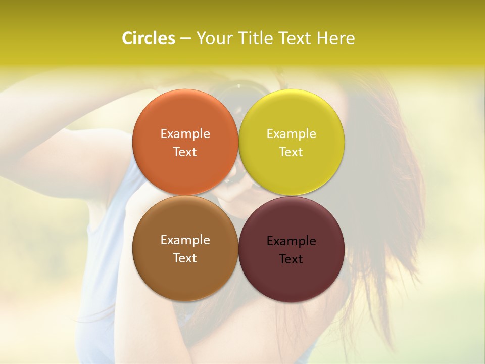 Photo Beautiful Hold PowerPoint Template