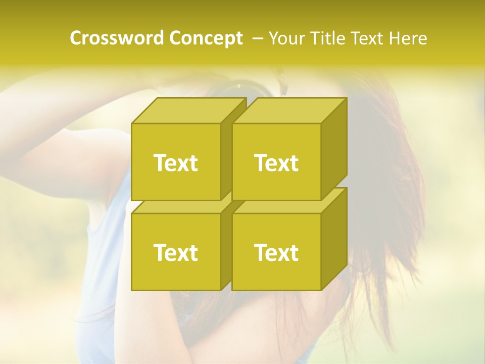 Photo Beautiful Hold PowerPoint Template
