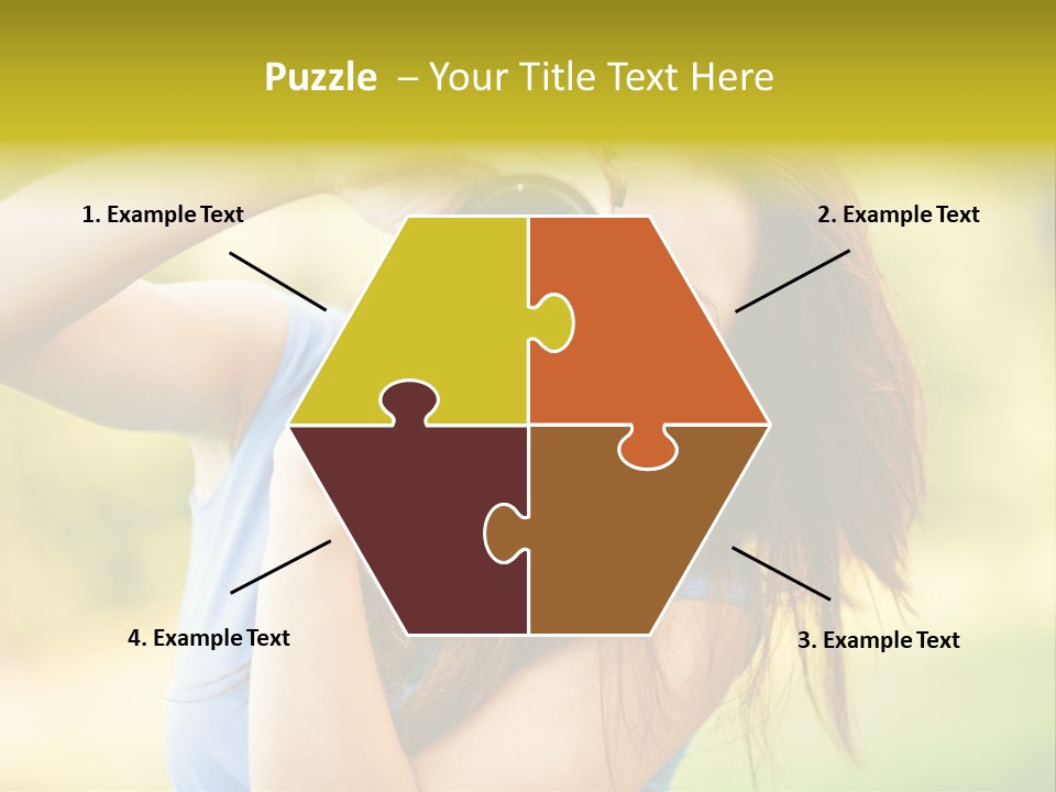 Photo Beautiful Hold PowerPoint Template