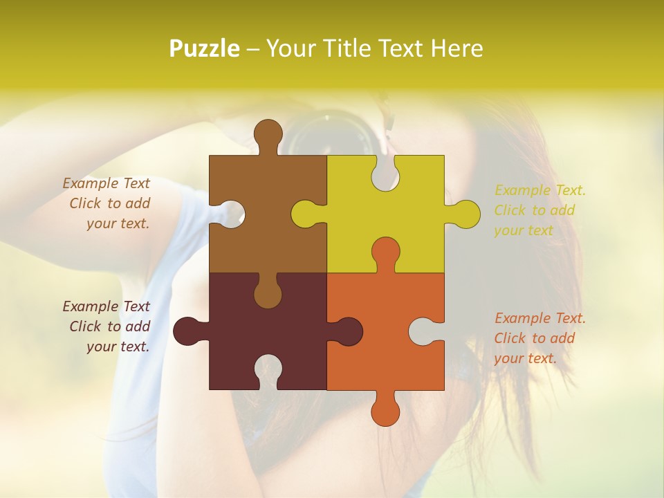 Photo Beautiful Hold PowerPoint Template