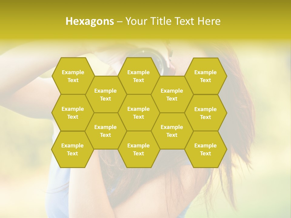 Photo Beautiful Hold PowerPoint Template