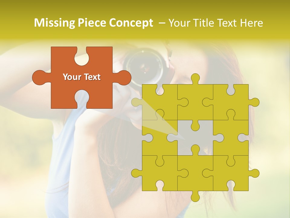 Photo Beautiful Hold PowerPoint Template